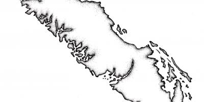 Քարտեզ կղզու Vancouver էսքիզները