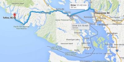 Քարտեզ վնասվածքներ են ստացել Vancouver island 