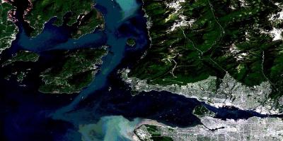 Քարտեզ արբանյակային Vancouver 