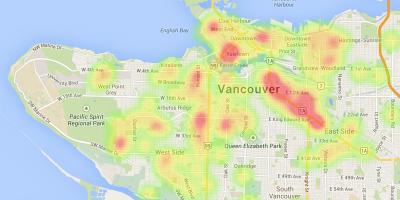 Քարտեզ քաղաքի Vancouver bc