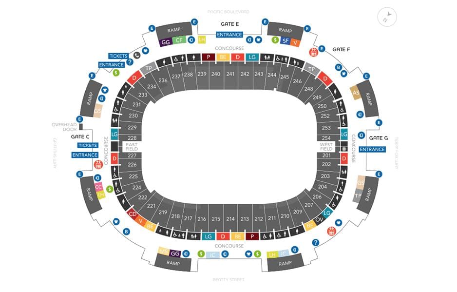 bc-րդ Տեղը Seating քարտ շարքերում