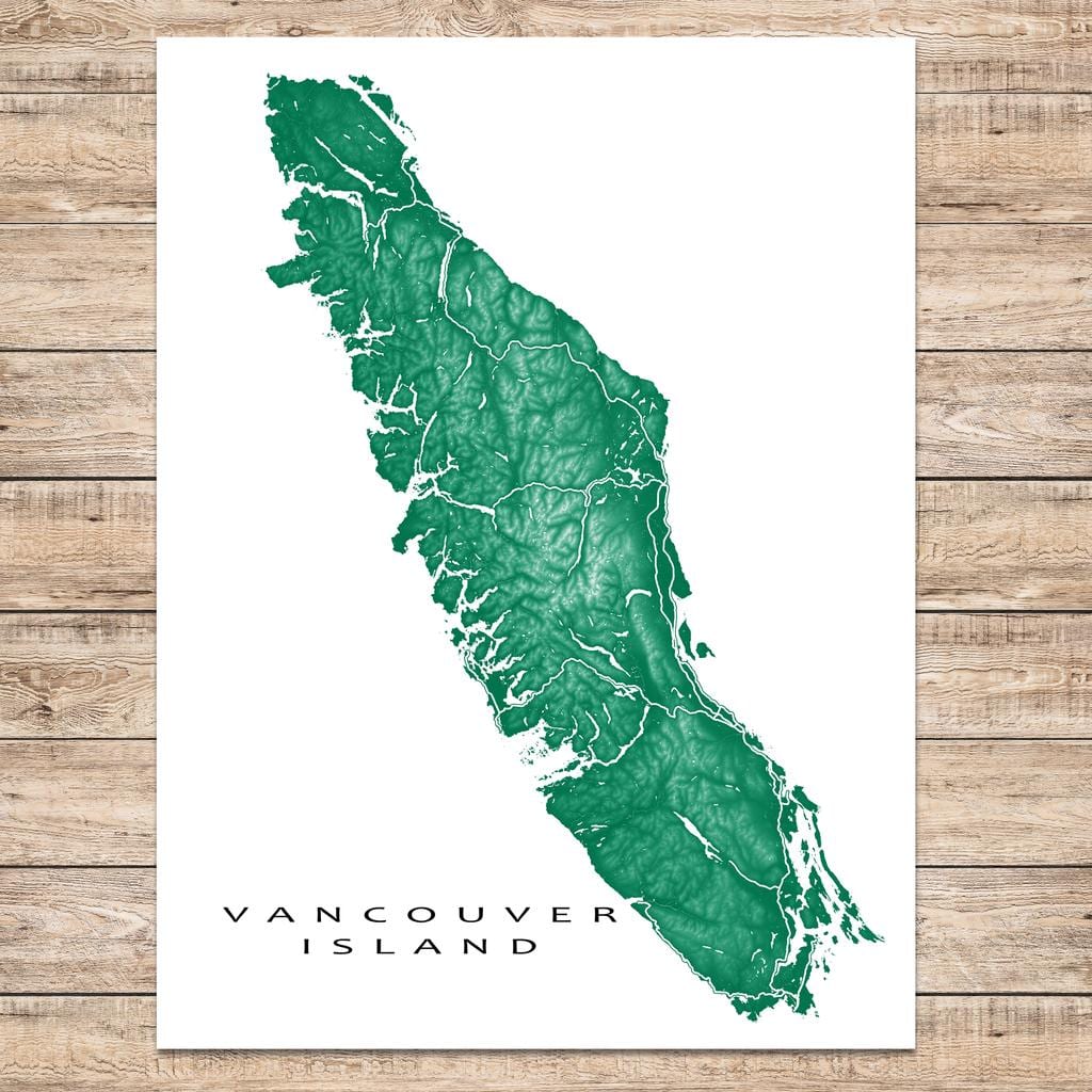 Քարտեզ կղզու Vancouver արվեստի