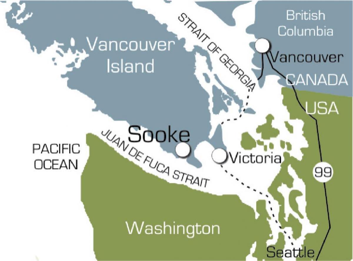 Քարտեզ суке Vancouver island 