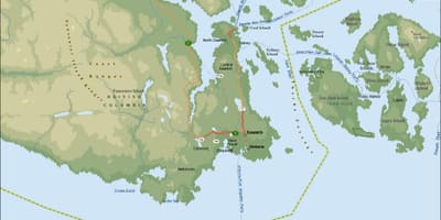 Քարտեզ саанич Vancouver island 