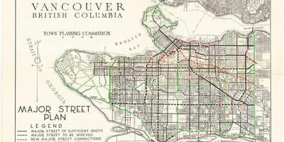 Քարտեզը հին Vancouver