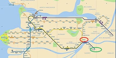 Մետրոյի քարտ Мейпл Ридж Vancouver