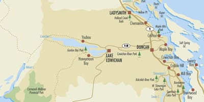 Քարտեզ Duncan Vancouver island 