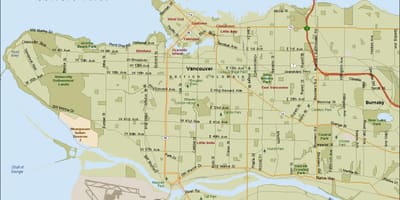 Որտեղից Vancouver քարտեզ