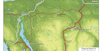 Քարտեզ կղզու Vancouver քարանձավի